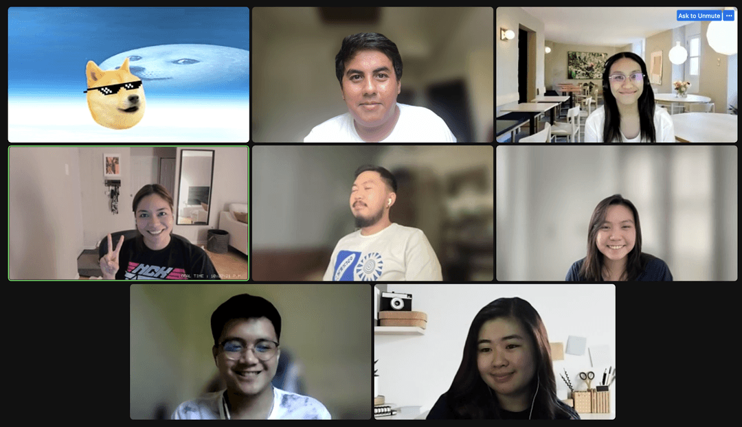 A photo of some of our UI UX Designers in their weekly UI UX Meetup
