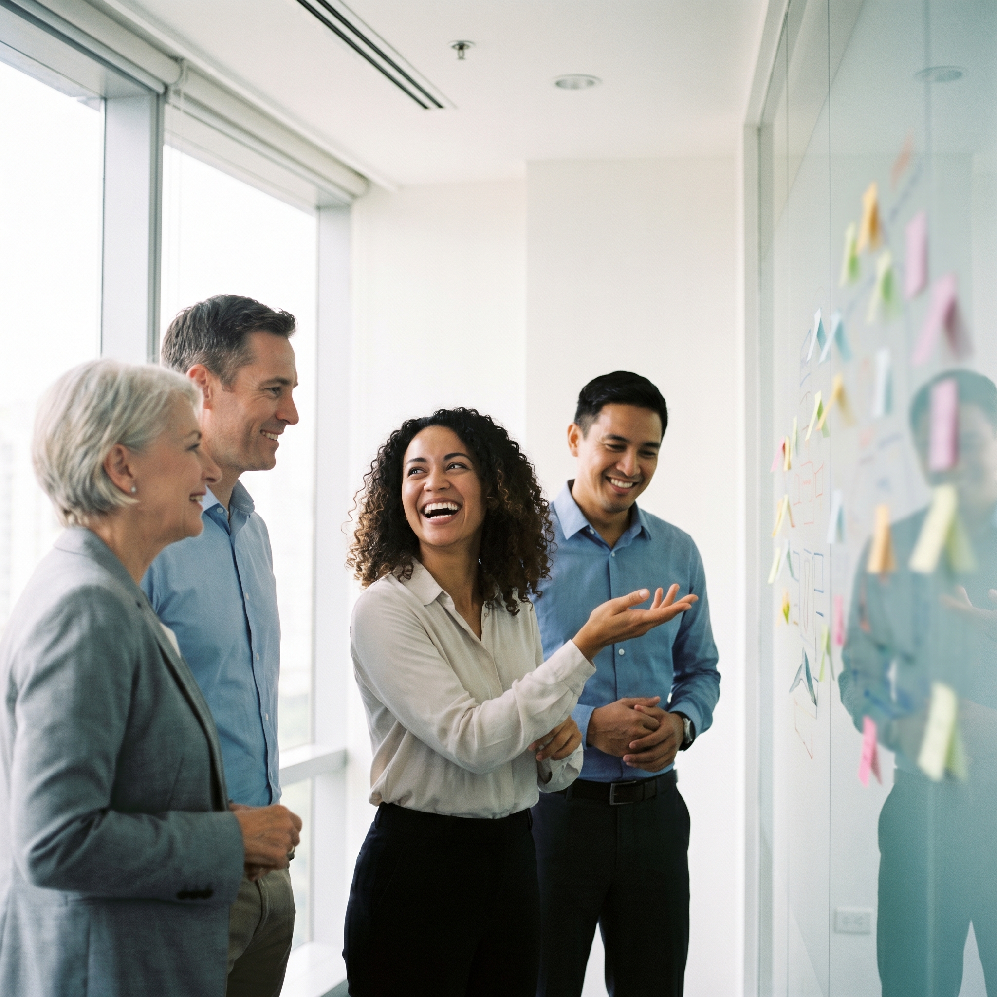 Symph leading an AI transformation workshop
